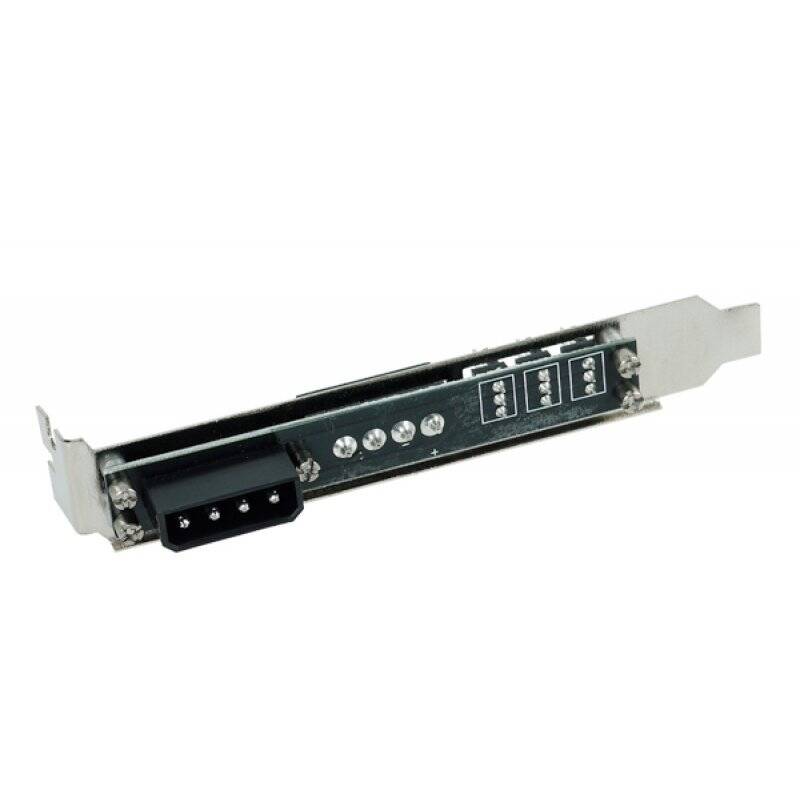 Phobya compatible Slotblende 4Pin Molex & 3x 3Pin