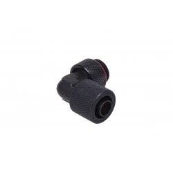 11/8mm (8x1,5mm) compression fitting 90° G1/4 revolvable - knurled - matte black