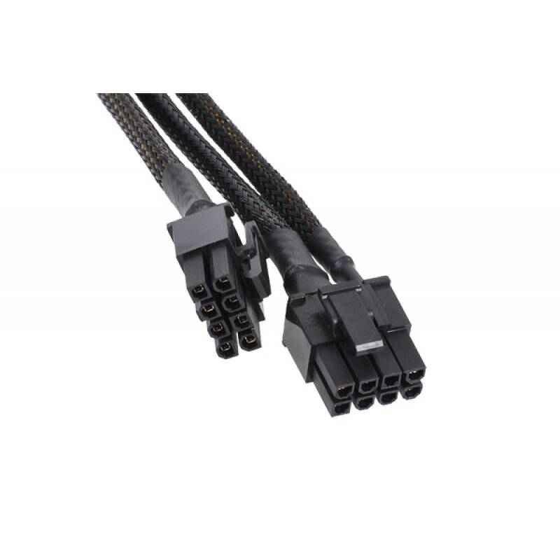 Phobya Y-cable 8Pin socket to 2x 6+2Pin plug (VGA) - black