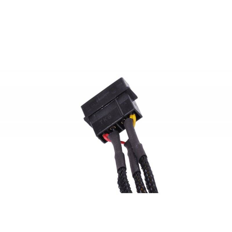 Phobya adapter 4Pin Molex to 3Pin 5V/7V/12V 30cm - black