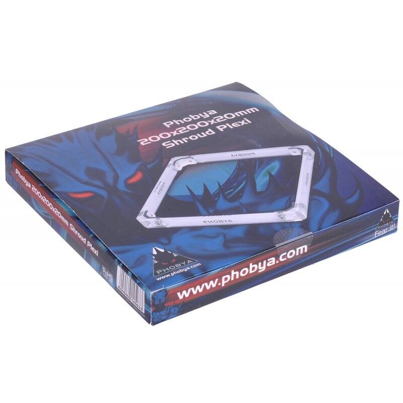 Phobya 200x200x20mm Shroud Acryl