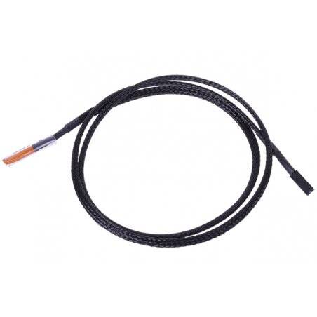Phobya temperature sensor single 80 cm - black sleeved