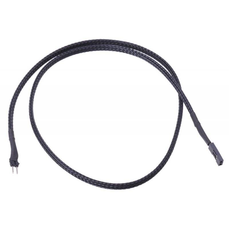 Phobya 2-Pin extension female/plug 60cm  - black            