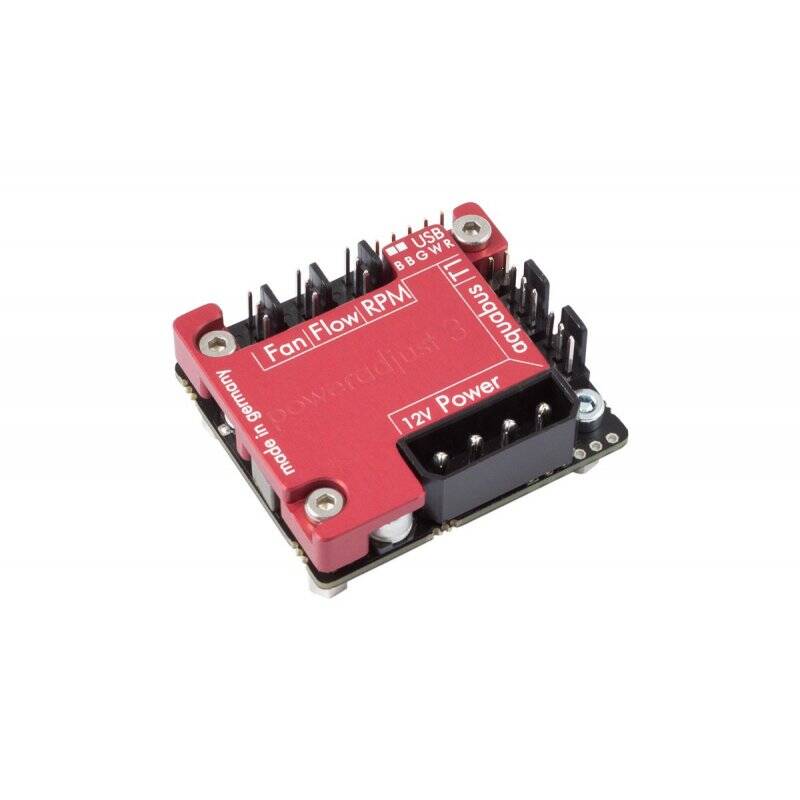 Aquacomputer Passive heat sink for poweradjust 3, red