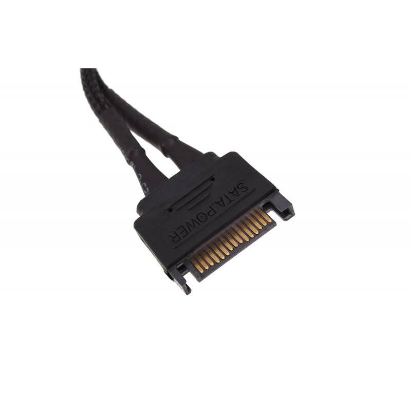 Phobya power sata Y-cable internal to 3Pin 5V and 12V 20cm  - black