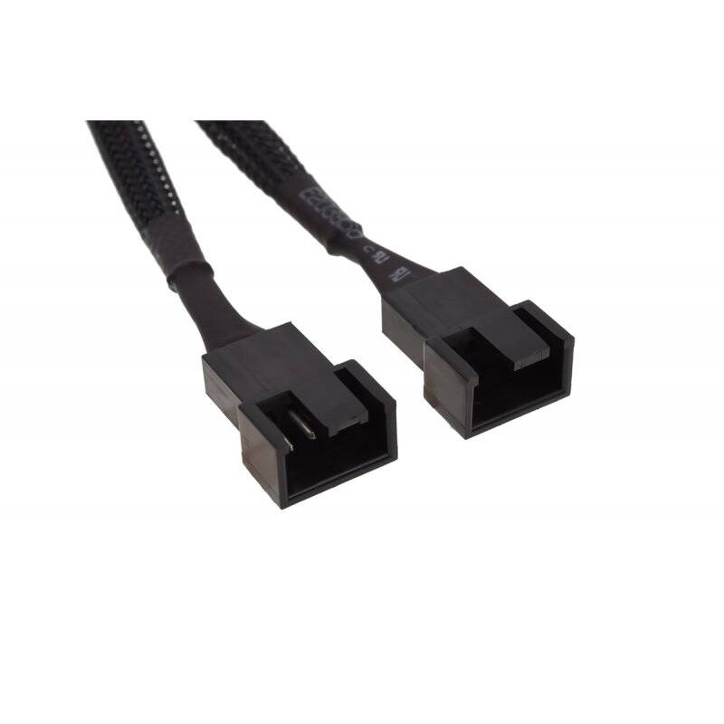 Phobya Y-cable 4Pin PWM 2x 4Pin PWM 10cm - black