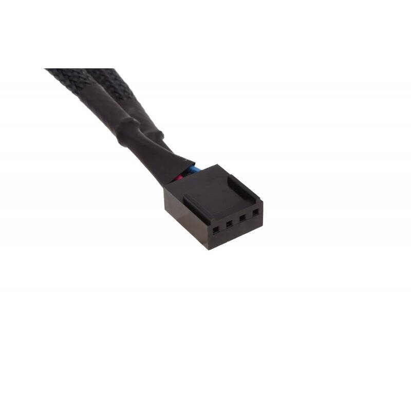 Phobya Y-cable 4Pin PWM 2x 4Pin PWM 10cm - black