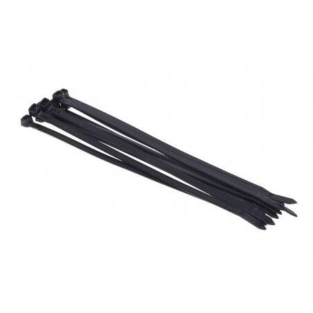 Phobya Zip tie black Twist Tail&8482 4,7x180mm PU 10 pcs