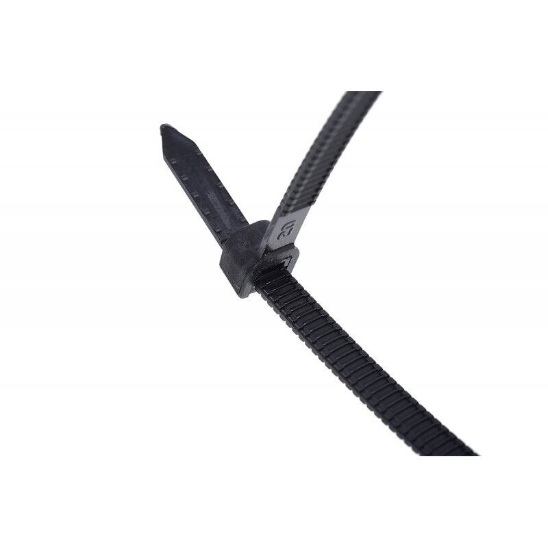 Phobya Zip tie black Twist Tail&8482 4,7x180mm PU 10 pcs