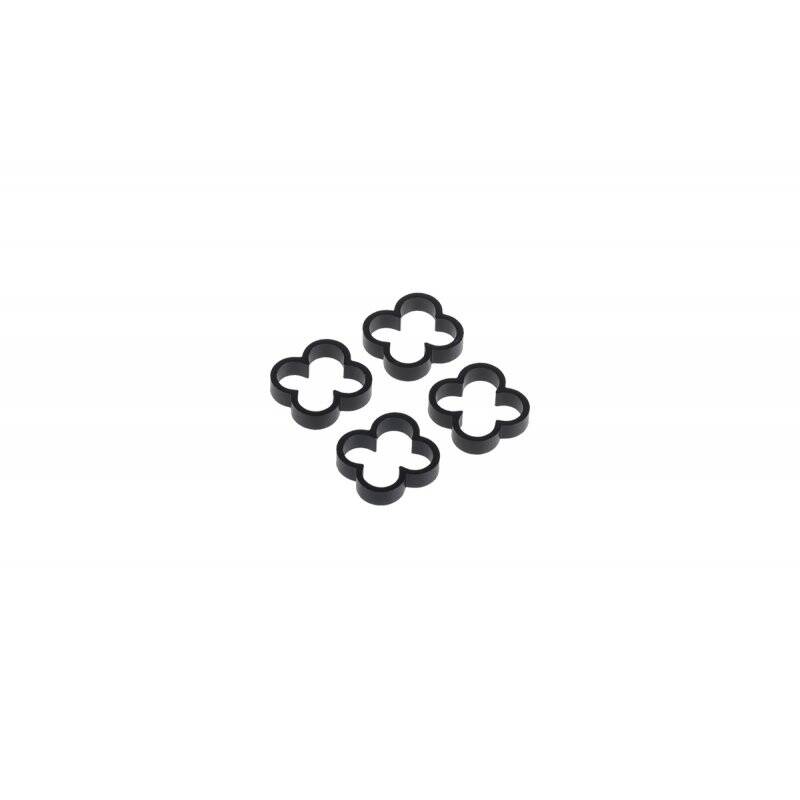 Alphacool Eiskamm Alu X4 - 4mm black - 4 pcs