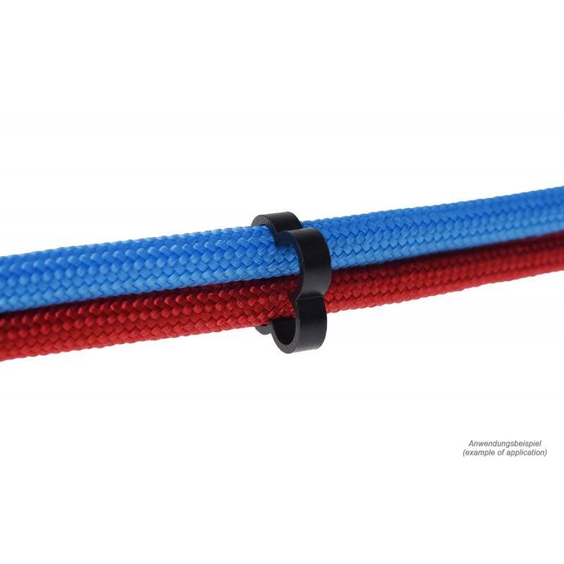 Alphacool Eiskamm Alu X4 - 4mm black - 4 pcs