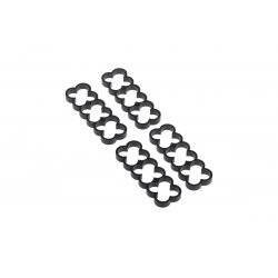 Alphacool Eiskamm Alu X12 - 4mm black - 4 pcs