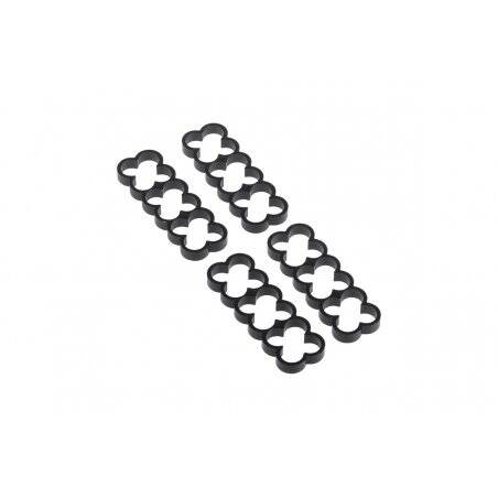 Alphacool Eiskamm Alu X12 - 4mm black - 4 pcs