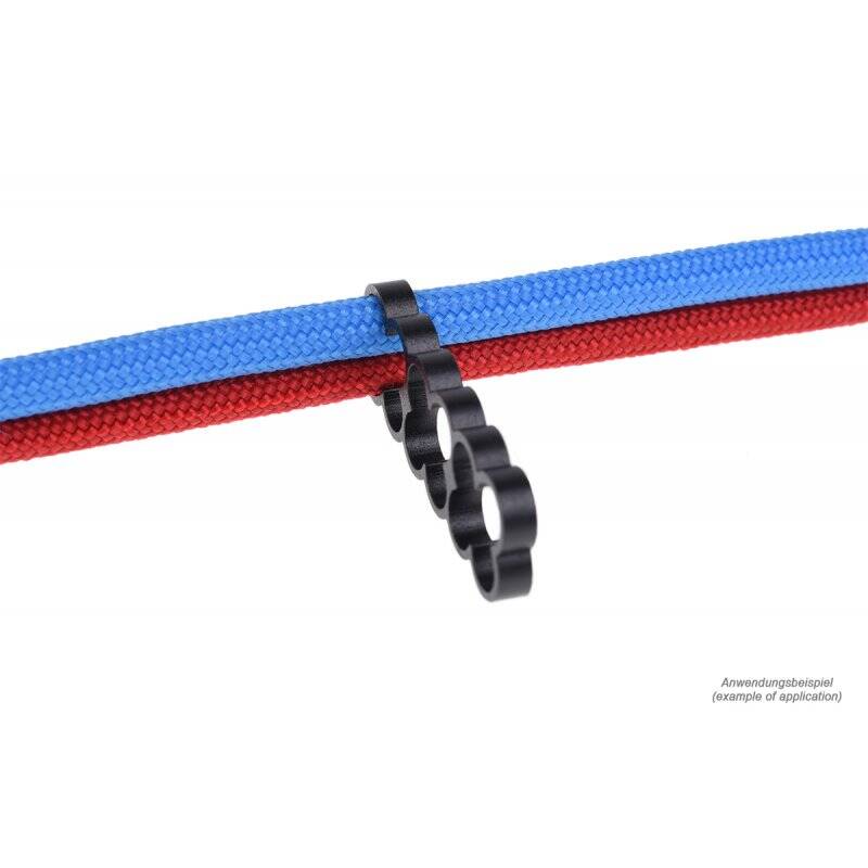 Alphacool Eiskamm Alu X12 - 4mm black - 4 pcs