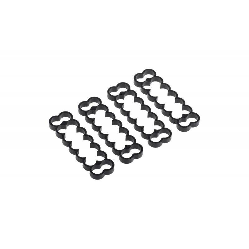 Alphacool Eiskamm Alu X14 - 4mm black - 4 pcs