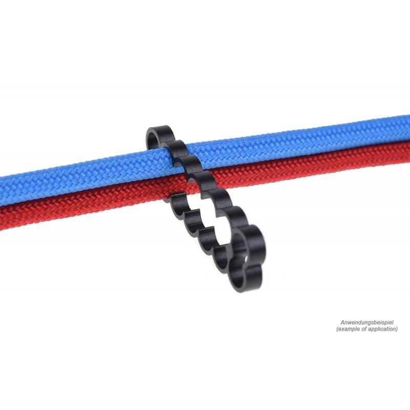 Alphacool Eiskamm Alu X14 - 4mm black - 4 pcs