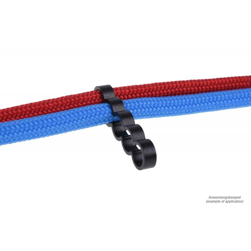 Alphacool Eiskamm Alu X4 Flat - 4mm black - 4 pcs