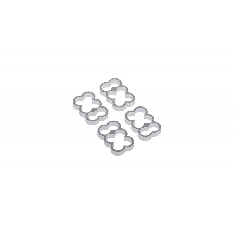 Alphacool Eiskamm Alu X6 - 4mm silver - 4 pcs