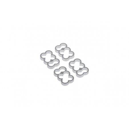 Alphacool Eiskamm Alu X6 - 4mm silver - 4 pcs