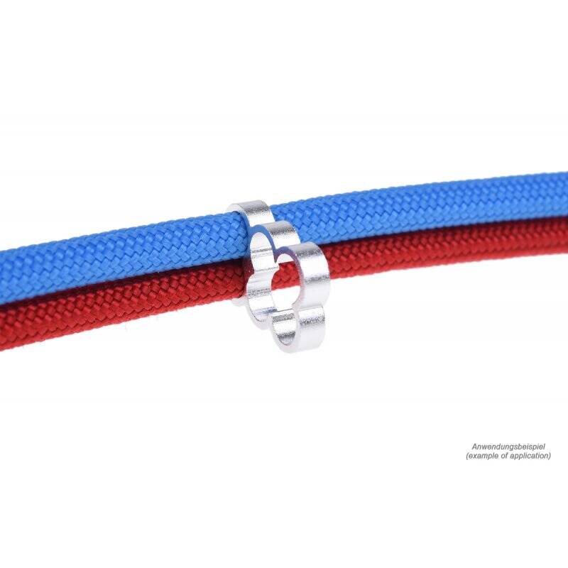 Alphacool Eiskamm Alu X6 - 4mm silver - 4 pcs