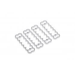 Alphacool Eiskamm Alu X14 - 4mm silver - 4 pcs