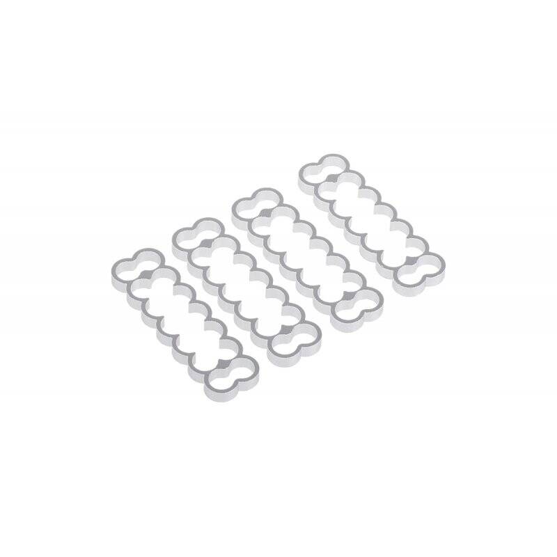 Alphacool Eiskamm Alu X14 - 4mm silver - 4 pcs