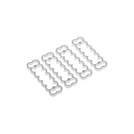 Alphacool Eiskamm Alu X14 - 4mm silver - 4 pcs