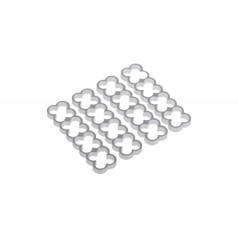 Alphacool Eiskamm Alu X16 - 4mm silver - 4 pcs