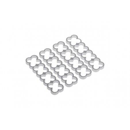 Alphacool Eiskamm Alu X16 - 4mm silver - 4 pcs