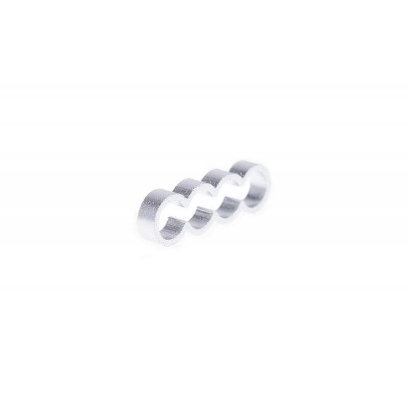 Alphacool Eiskamm Alu X4 Flat - 4mm silver - 4 pcs