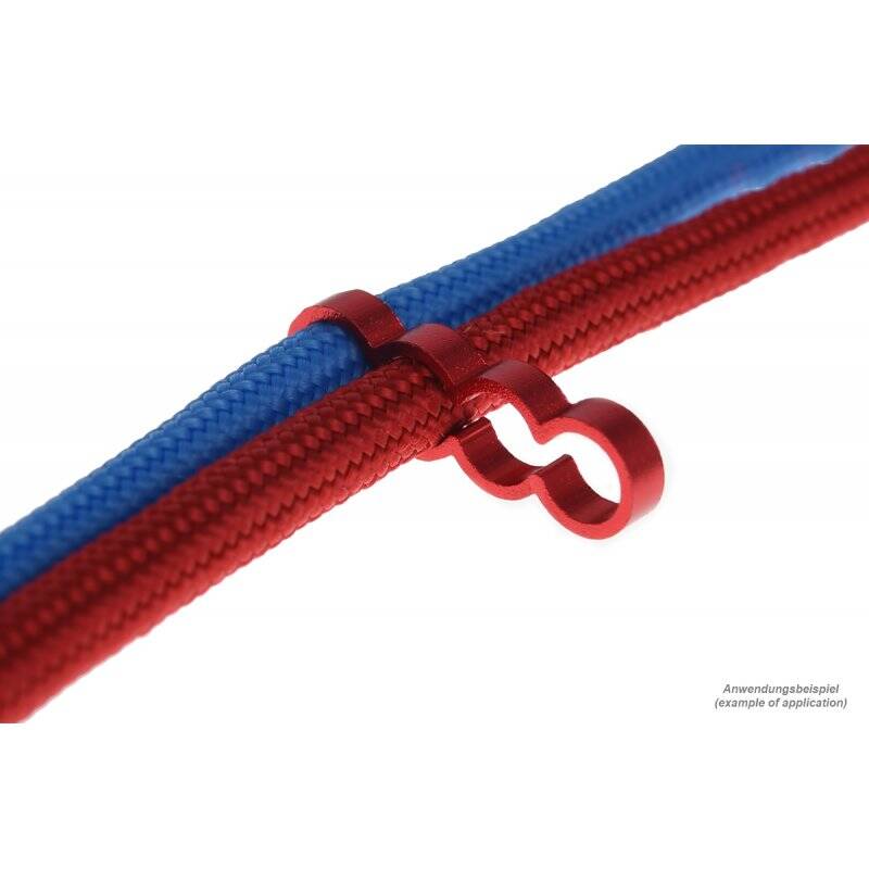 Alphacool Eiskamm Alu X4 Flat - 4mm red - 4 pcs