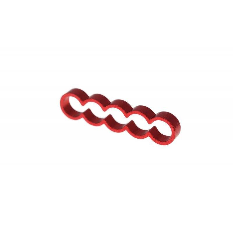 Alphacool Eiskamm Alu X5 Flat - 4mm red - 4 pcs