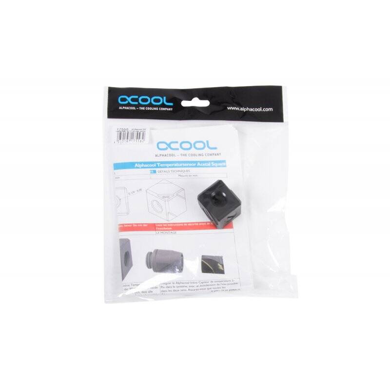 Raccord 4 voies pour G1/4 Alphacool compatible Eiszapfen connection terminal (Noir)