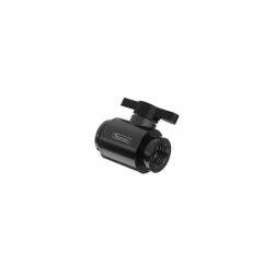 Barrow Mini Water stop valve - Black main body + classic black aluminum handle