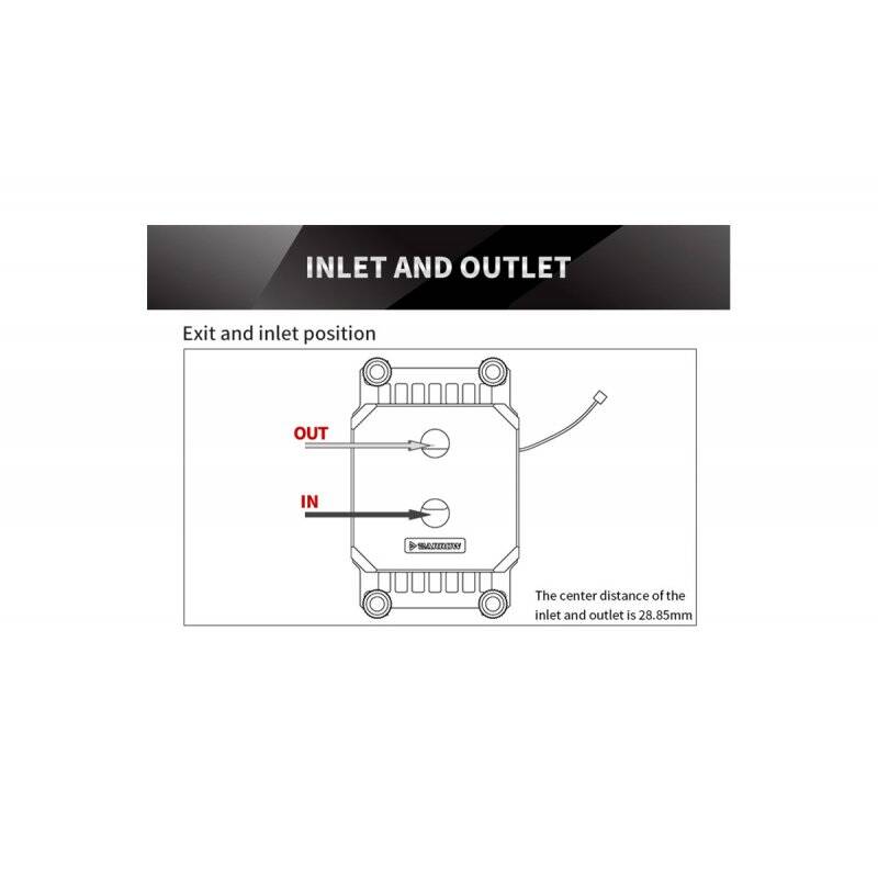 Barrow AMD AM4 platform special jetting type micro waterway CPU water block - Black