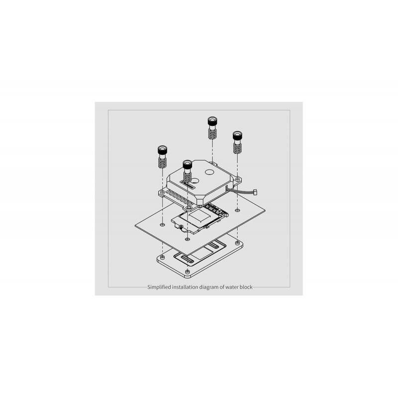 Barrow AMD AM4 platform special jetting type micro waterway CPU water block - White