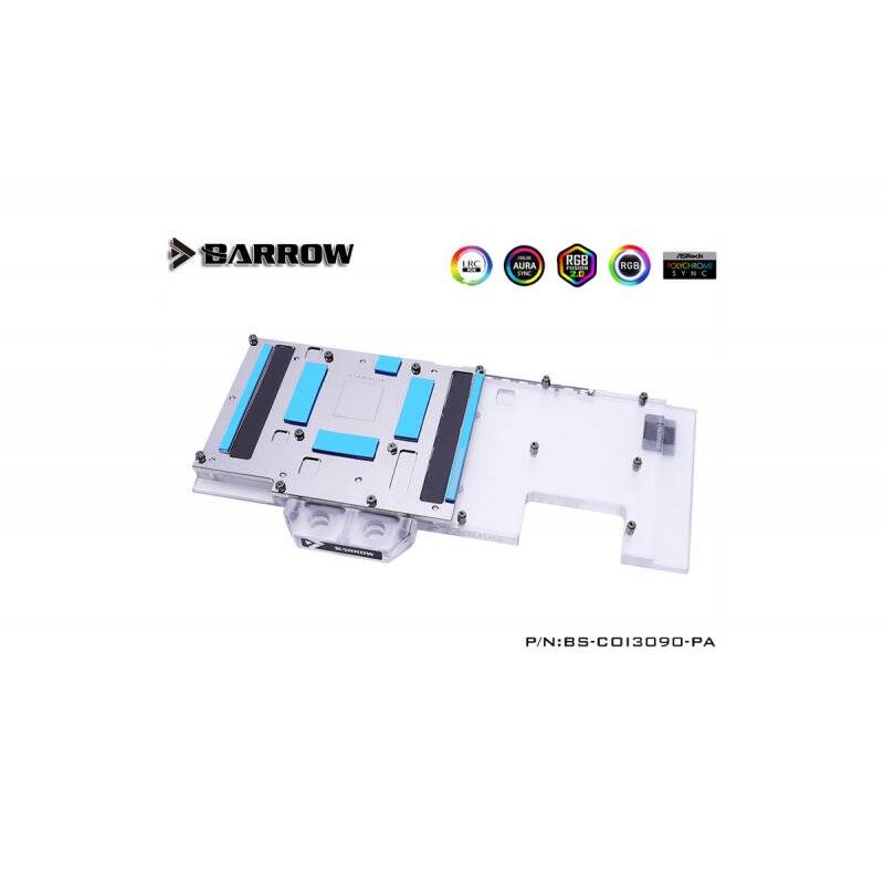 Barrow LRC2.0 full coverage GPU Water Block for Colorful Vulcan 3090 Aurora