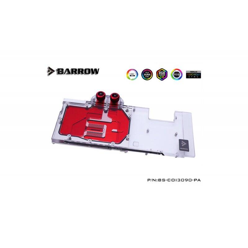 Barrow LRC2.0 full coverage GPU Water Block for Colorful Vulcan 3090 Aurora