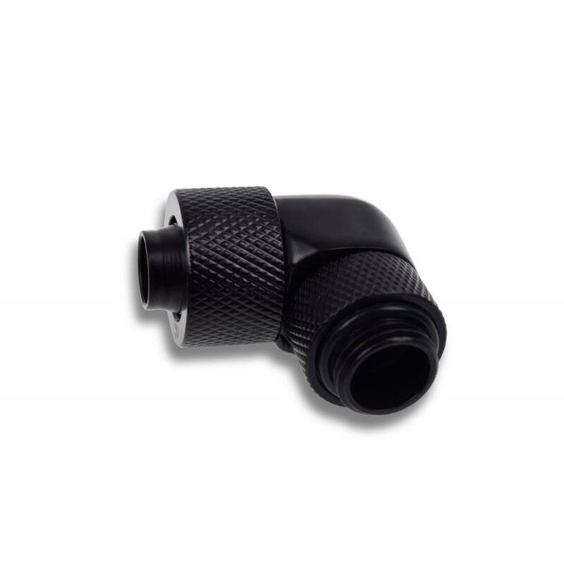 Alphacool Eiszapfen 13/10mm compression fitting 90° rotatable G1/4 - 4pcs Set Deep Black