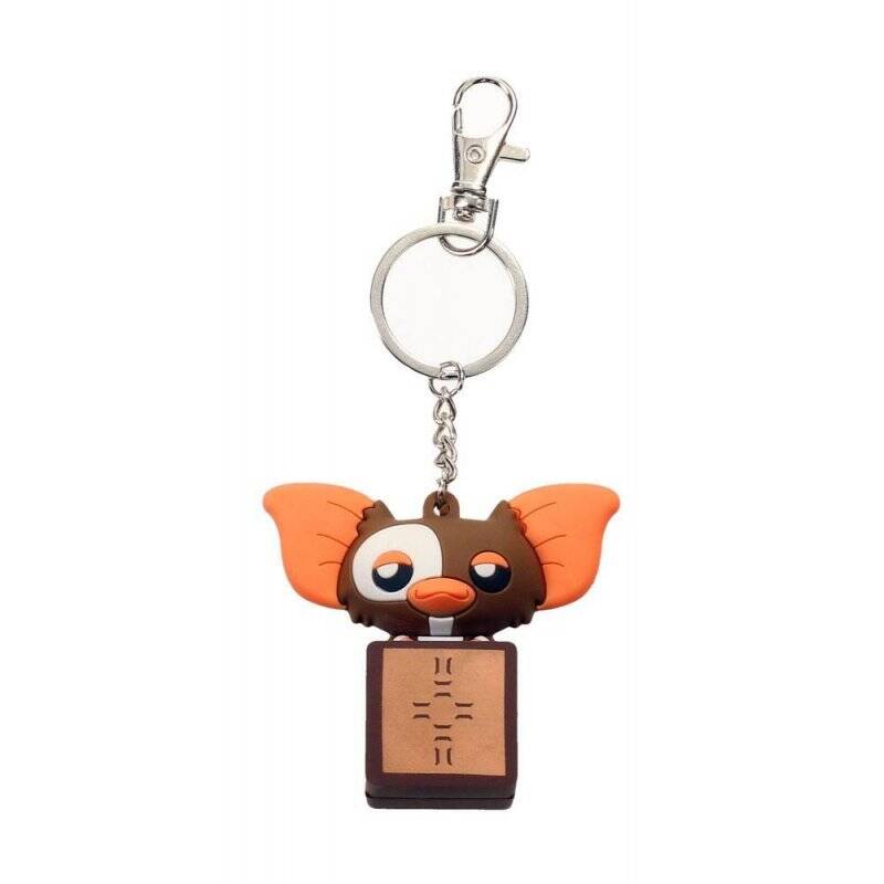GREMLINS - Rubber Figure Keychain - Gizmo in Box