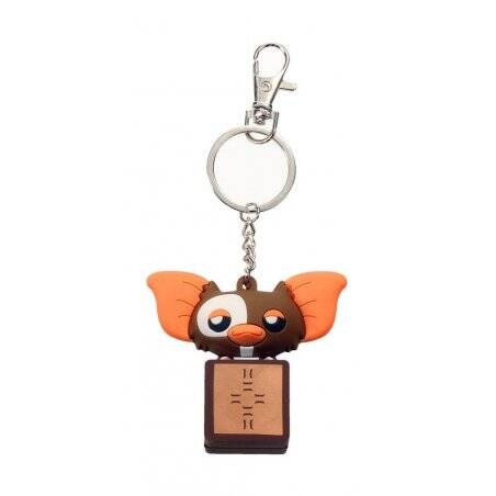 GREMLINS - Rubber Figure Keychain - Gizmo in Box