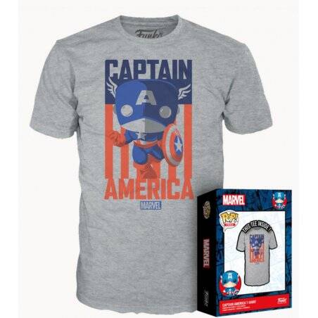 MARVEL - Captain America - T-Shirt POP (S)