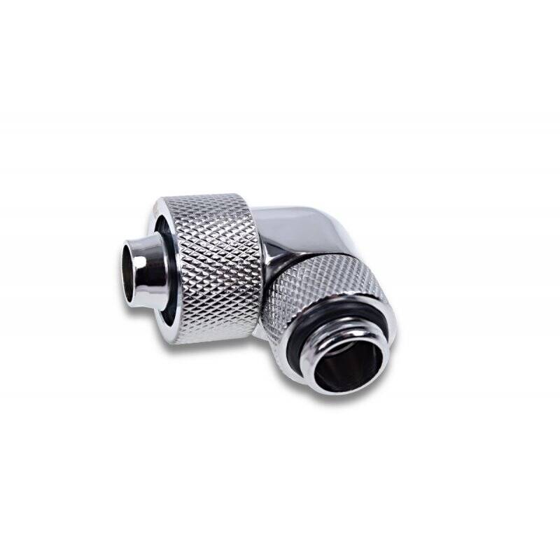 Alphacool Eiszapfen 16/10mm compression fitting 90° rotatable G1/4 - 4pcs Set Chrome