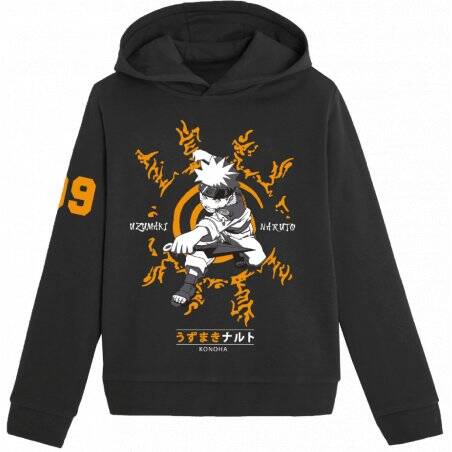 NARUTO - Naruto Uzumaki Konoha - Sweat-Shirt Enfant (6 Ans)