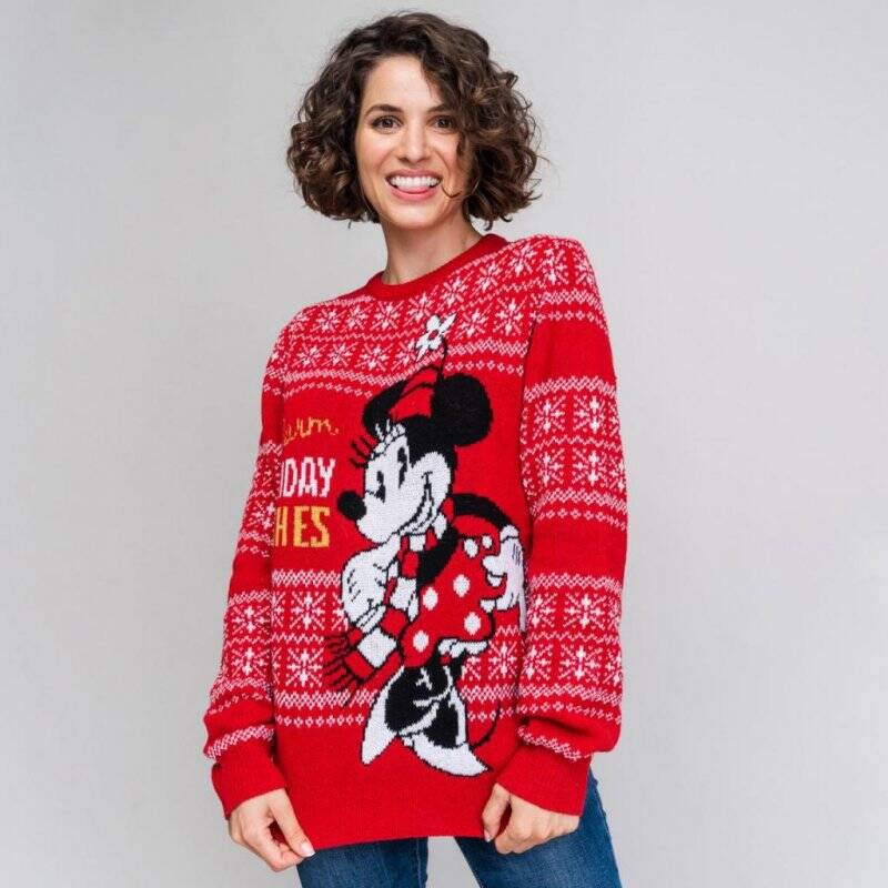 MINNIE - Winter Fun - Pull de Noël (XS)