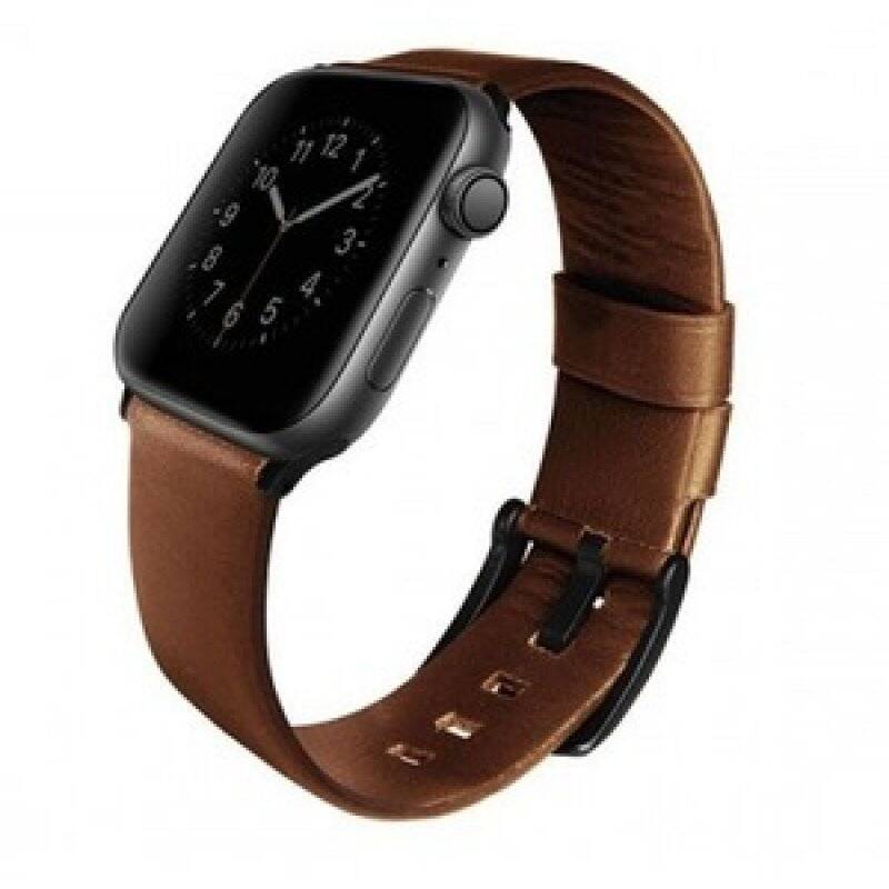 MONDAIN APPLE WATCH 4 GENUINE LEATHER STRAP 44MM- SEPIA