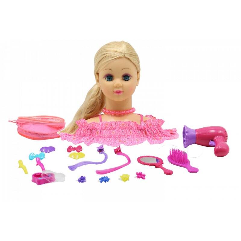 Happy Friend - Hairstyling Head Blond Hair (504404)