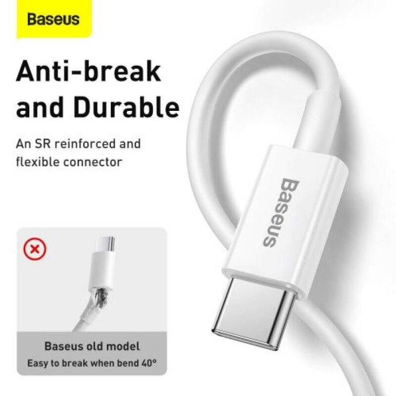 Baseus Type-C - Lightning Superior Series fast charging data cable PD 20W 1m White (CATLYS-A02)