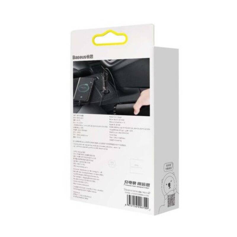 Baseus Car Charger Share Together 2x USB / Cigarette lighter socket, PPS, PD3.0, QC4.0+, SCP, 120W Gray (CCBT-D0G)