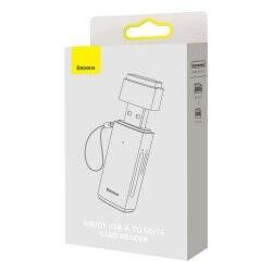 Baseus Card Reader Lite Series SD / TF to USB-A, Gray (WKQX060013)